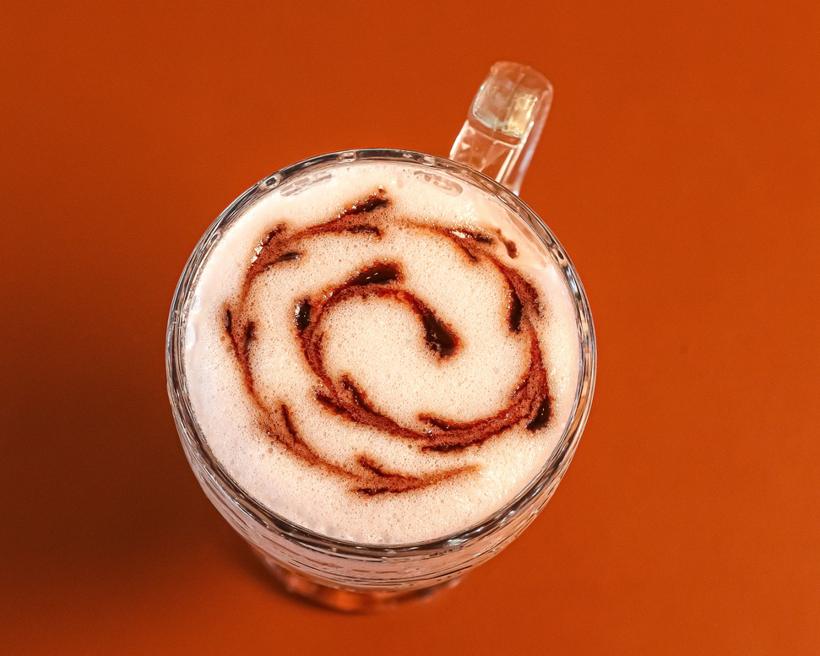 Cappuccino com calda